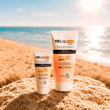 Pack SOLAR 5: MEL13 Solar Facial SPF 50 + MEL13 Solar Body SPF 50 - MEL13